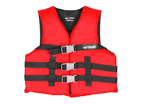 Airhead General Boating Series Youth Life Vest - Red Main Image